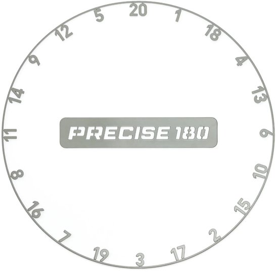 Precise180 Numberring Nordic Grey - Cijferring Dartbord