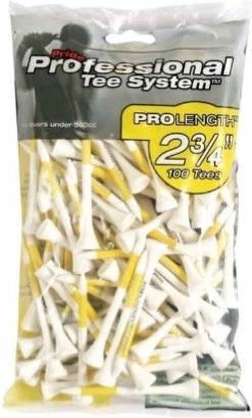 Professional Tee System 100 PCS TEES van Pride Golf Tees