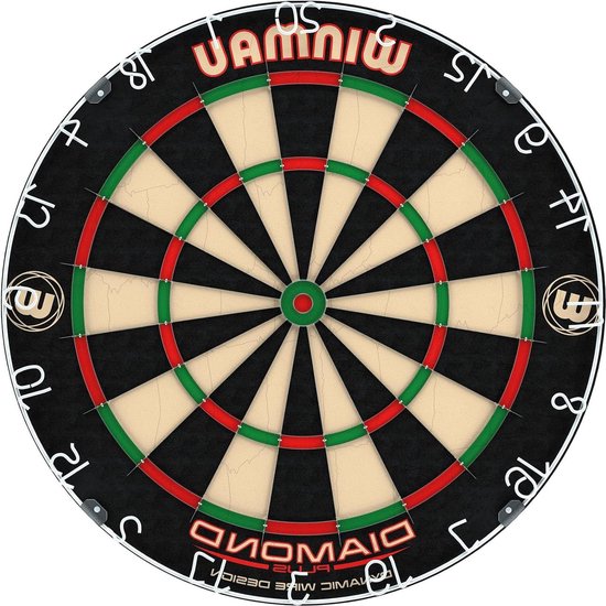 Professioneel Bristle Dartbord - Diamond Plus Subset van Winmau