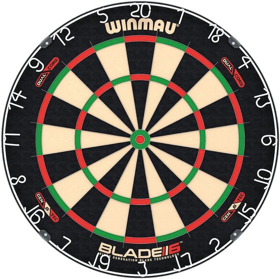 Professioneel Dartbord met Dubbele Kern | Perfect voor Toernooien van Winmau