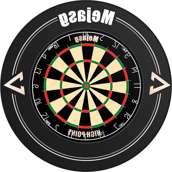 Professioneel sisal dartbord set - inclusief 6 dartpijlen - voor volwassenen - outdoor van Merkloos