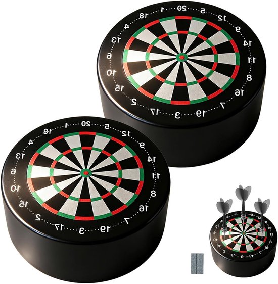 Professionele Dartbord Opbergset met Dart Houder en Bonus Slijpsteen - Ideaal voor TV-kasten, Boekenplanken en Speelkamers - 10x4 cm EVA materiaal