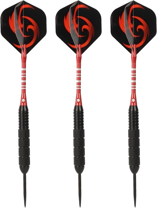 Professionele Darts Set van 3 Stuks met 24g Metaalpunttips en Antislip Vleugels voor Thuis en Bargebruik, Geschikt voor Dartbord, Darts Accessoires en Dartpijlen