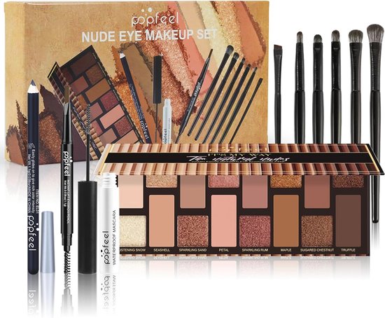 Professionele make-upset voor dames - make-upkoffer met oogschaduw, lipgloss en cosmetica voor elke gelegenheid van Pro