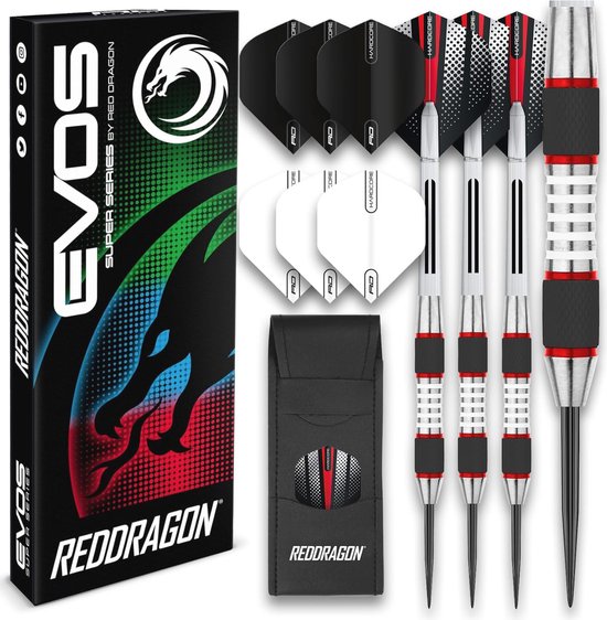 Professionele Tungsten Dartpijlen 24 Gram - Compleet met Flights, Shafts en Etui van Pro