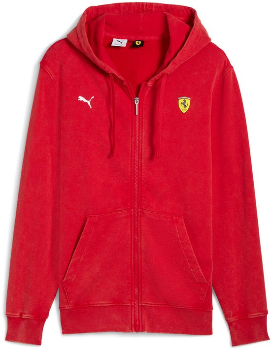 Puma Ferrari Sportswear Relaxed Fit Trainingsjack Rood L Man van PUMA.