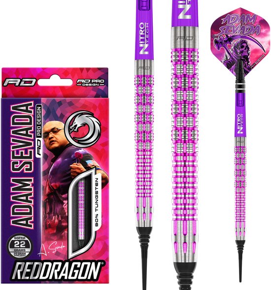 Red Dragon Adam Sevada 90% - Soft Tip Darts van Merkloos