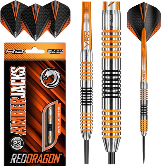RED DRAGON - Amberjack 4: Steeltip Tungsten Dartpijlen Professioneel - 23 gram van Red Dragon