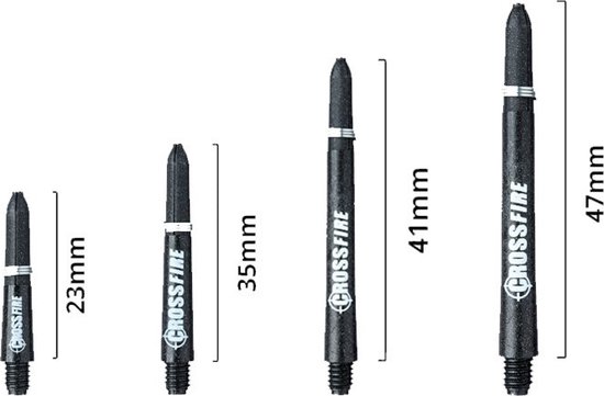 Red Dragon Crossfire Carbon Fibre - Dart Shafts Extra short van Red Dragon