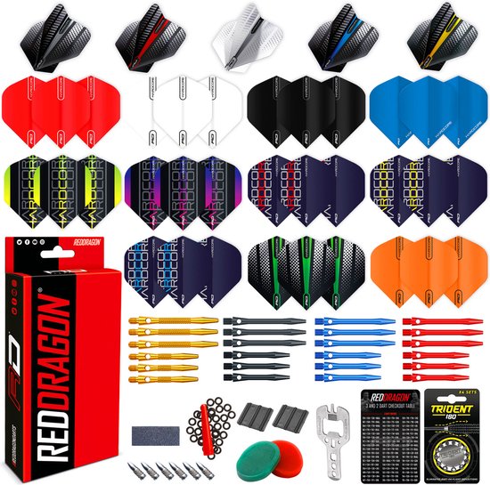RED DRAGON - Darts Accessory Pack Pro Aluminium Set van Merkloos