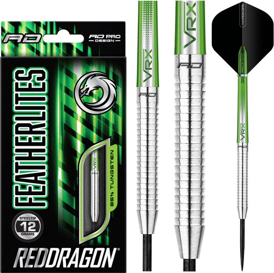 RED DRAGON - Featherlite 2: Steeltip Tungsten Dartpijlen Professioneel - 17 gram van Red Dragon