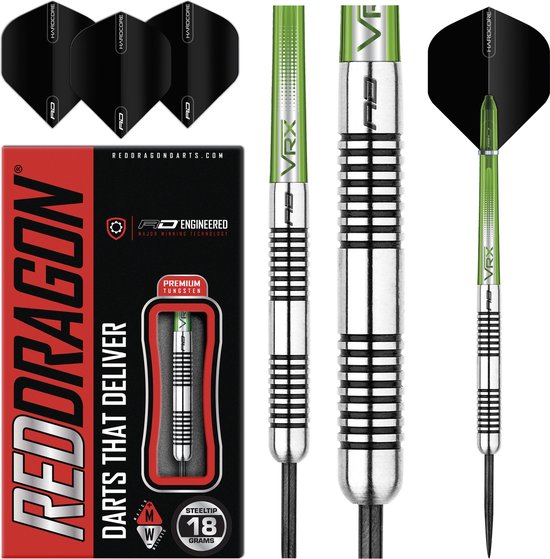 RED DRAGON - Featherlite 7: Steeltip Tungsten Dartpijlen Professioneel - 18 gram van Red Dragon