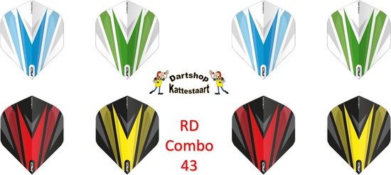 Red Dragon Flights Combo 43 . 8 Sets hardcore Flights van Red Dragon