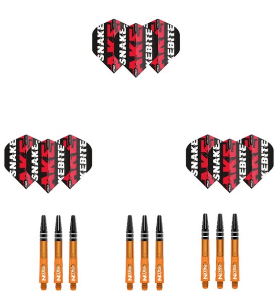 Red Dragon Flights & Shafts Combo 7 Snakebite Red van Red Dragon