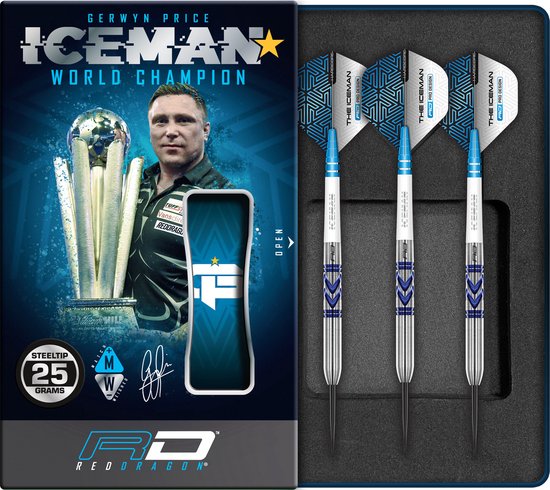 RED DRAGON - Gerwyn Price Avalanche-Pro: Steeltip Tungsten Dartpijlen Professioneel - 25 gram van Red Dragon