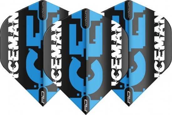 Red Dragon Gerwyn Price Black & Blue Logo - Dart Flights van Red Dragon