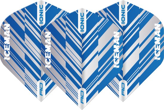 Red Dragon Gerwyn Price Hardcore Ionic Blue & White Stripe - Dart Flights
