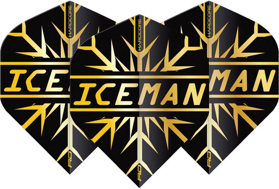 Red Dragon Gerwyn Price Hardcore Premium Gold Snowflake - Dart Flights van Merkloos