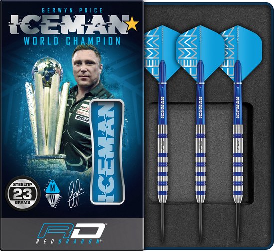 Red Dragon Gerwyn Price Iceman Challenger 80% - Soft Tip Darts van Merkloos