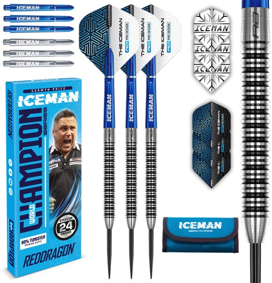 Red Dragon Gerwyn Price Iceman Champions Series 90% Dartshopper Exclusives - Dartpijlen van Merkloos