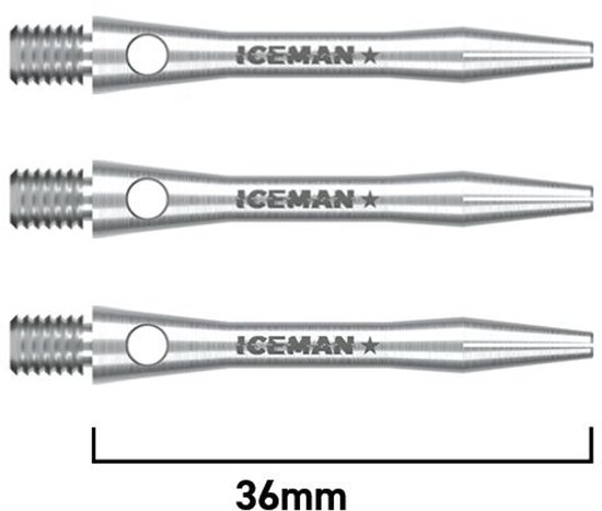 Red Dragon Gerwyn Price - Iceman Silver - Dart Shafts van Merkloos