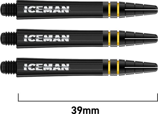 Red Dragon Gerwyn Price Nitrotech Black with Black and Gold Top - Dart Shafts van Red Dragon