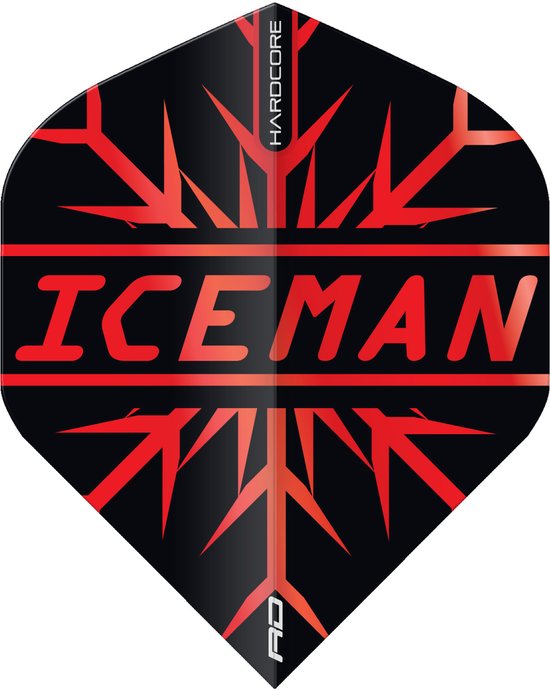 Red Dragon Gerwyn Price Red Hardcore Premium Standard - Dart Flights van Red Dragon