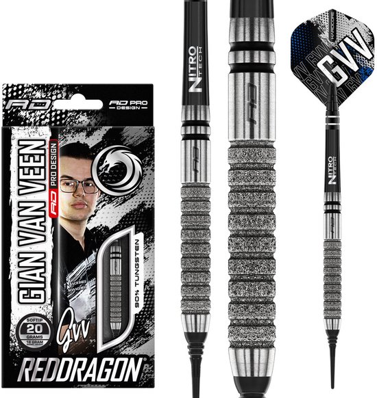 Red Dragon Gian van Veen Tour Edition 90% - Soft Tip Darts