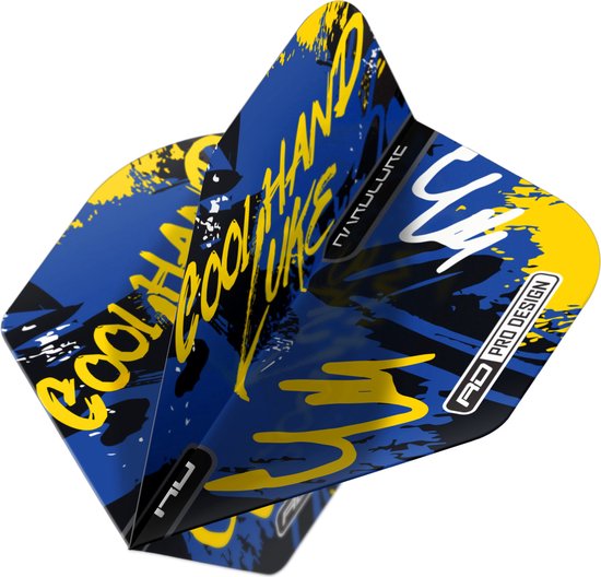 RED DRAGON - Hardcore Luke Humphries Graffiti Blauw Dartvluchten - 3 sets per pakket (9 dartvluchten in totaal) van Red Dragon