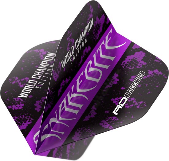 RED DRAGON - Hardcore Peter Wright Snakebite World Champion Edition Snakebite Strike Dartvluchten - 3 sets per pakket (9 dartvluchten in totaal) van Red Dragon