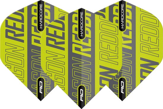 Red Dragon Hardcore XT Green & Black Print - Dart Flights van Merkloos