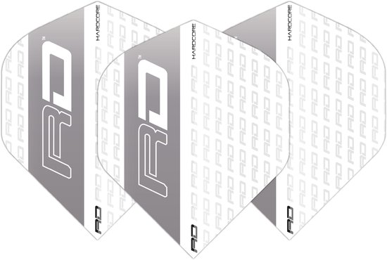 Red Dragon Hardcore XT White Grey RD - Dart Flights van Red Dragon