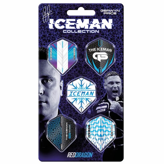 Red Dragon Iceman Hardcore Flight Collection - Dart Flights