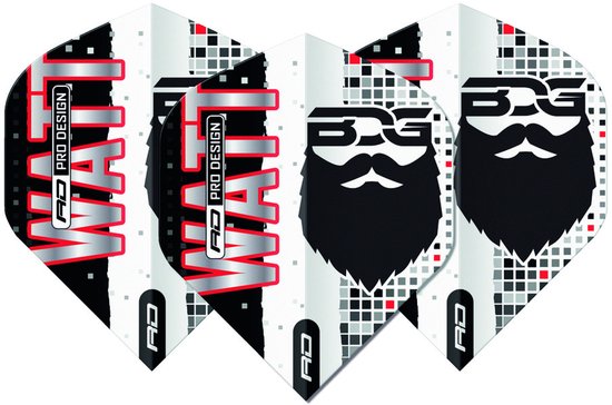 Red Dragon Jason Watt BDG Hardcore Premium - Dart Flights van Merkloos