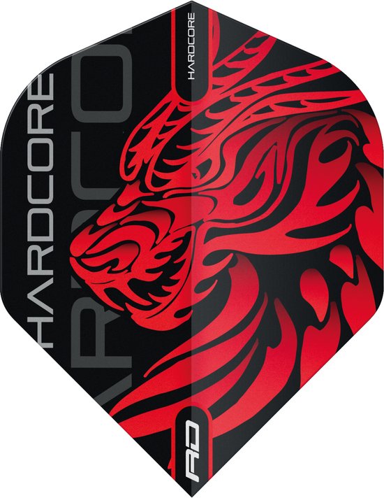 Red Dragon Jonny Clayton Hardcore Dragon Red - Dart Flights van Red Dragon