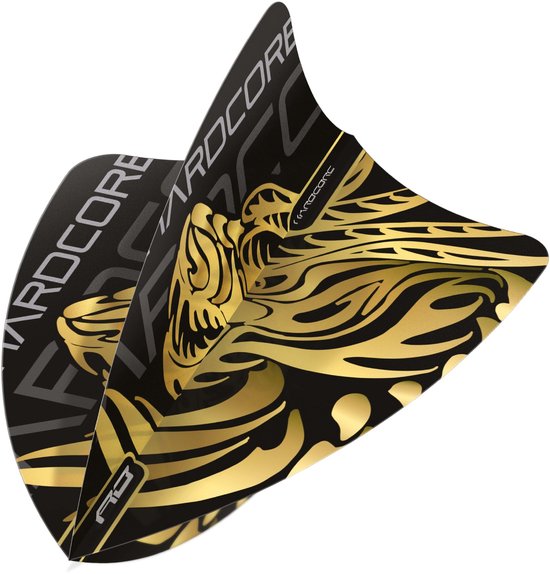 Red Dragon Jonny Clayton Hardcore Gold Dragon Freestyle - Dart Flights van Merkloos