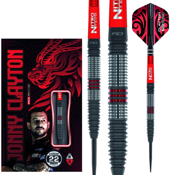 Red Dragon Jonny Clayton Hiraeth 90% - Dartpijlen 22 Gram van Red Dragon