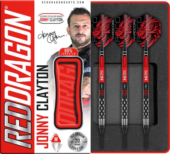 Red Dragon Jonny Clayton Premier League SE 90% - Soft Tip Darts van Merkloos