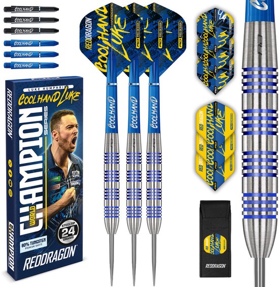 Red Dragon Luke Humphries Coolhand Champion Series 80% Dartshopper Exclusives - Dartpijlen van Merkloos