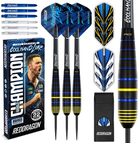 Red Dragon Luke Humphries Coolhand Luke Brass Dartshopper Exclusives - Dartpijlen van Merkloos