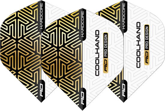 Red Dragon Luke Humphries Hardcore Gold White - Dart Flights van Merkloos