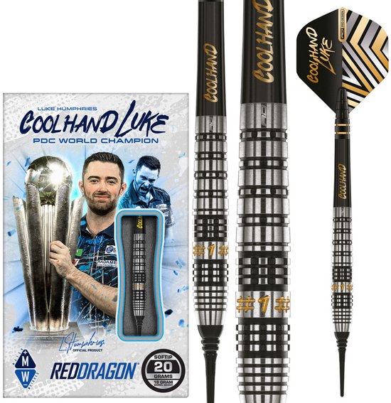 Red Dragon Luke Humphries Prestige 90% - Soft Tip Darts van Merkloos