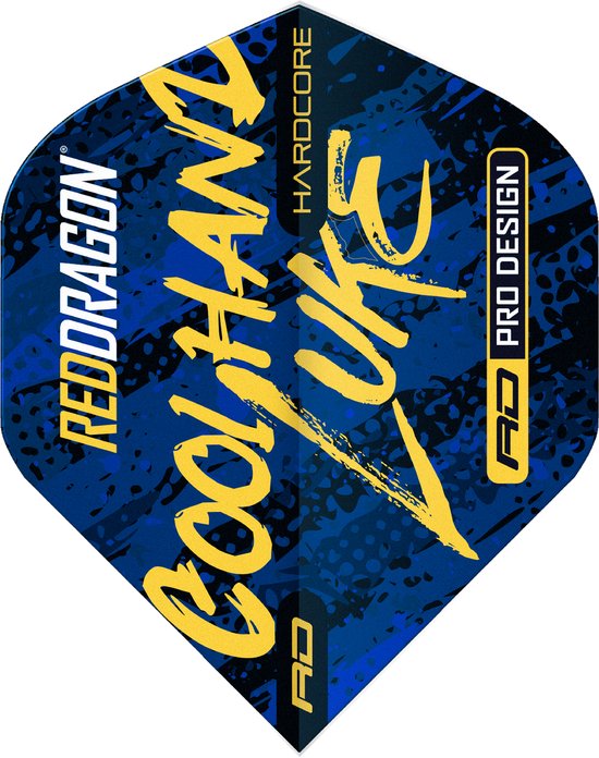 Red Dragon Luke Humphries Signature Blue Hardcore Standard - Dart Flights van Red Dragon