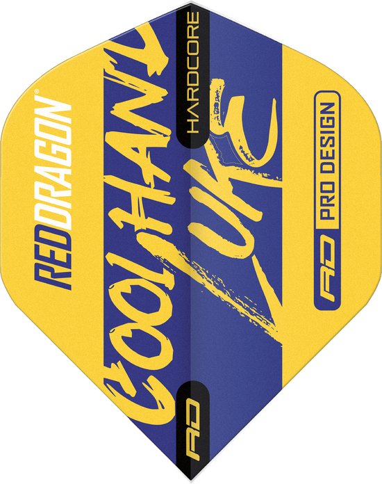 Red Dragon Luke Humphries Signature Yellow Hardcore Standard - Dart Flights van Red Dragon