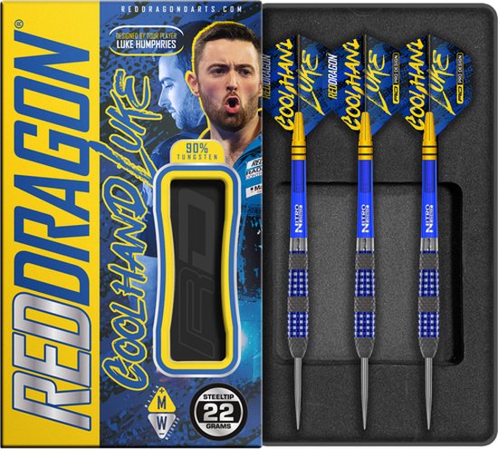 RED DRAGON - Luke Humphries TX2 Atomised: Steeltip Tungsten Dartpijlen Professioneel - 22 gram van Red Dragon