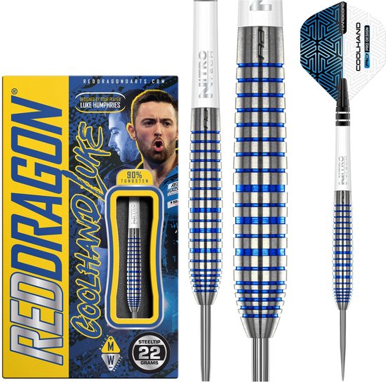 Red Dragon Luke Humphries TX3 Blue 90% - Dartpijlen van Red Dragon