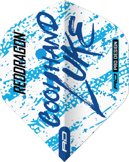 Red Dragon Luke Humphries World Champion Blue & White Yin Yang - Dart Flights van Red Dragon