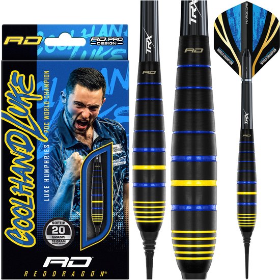 Red Dragon Luke Humphries World Champion Brass - Soft Tip Darts van Merkloos
