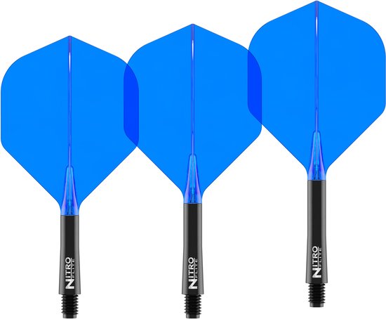 Red Dragon Nitro Flite System Black Blue NO2 - Dart Flights