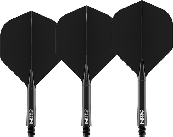 Red Dragon Nitro Flite System Black NO2 - Dart Flights